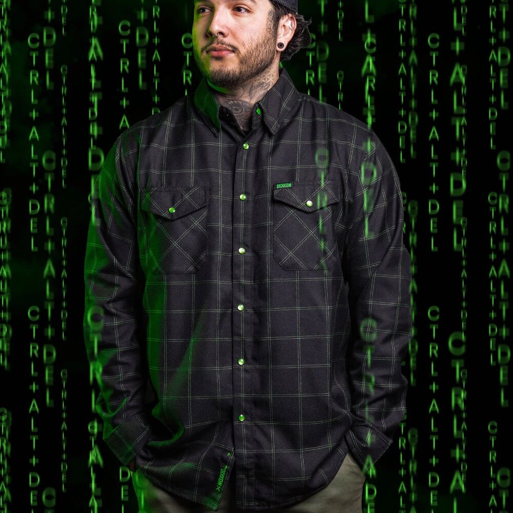 DIXXON Flannel CTRL-ALT-DEL Flannel Shirt - Men's 2XL Tall - Picture 8 of 12